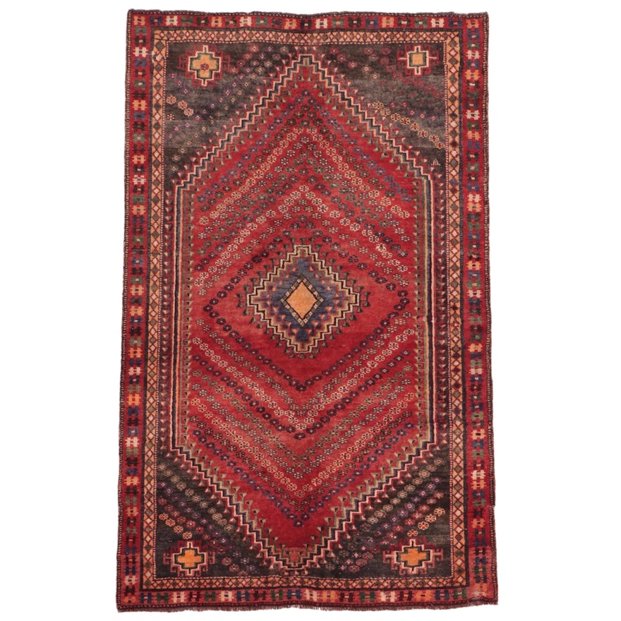 5' x 7'10 Hand-Knotted Persian Qashqai Area Rug
