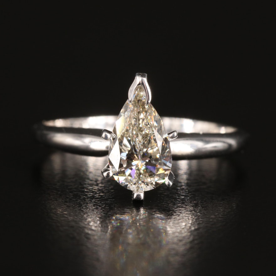 14K 0.93 CT Lab Grown Diamond Solitaire Ring