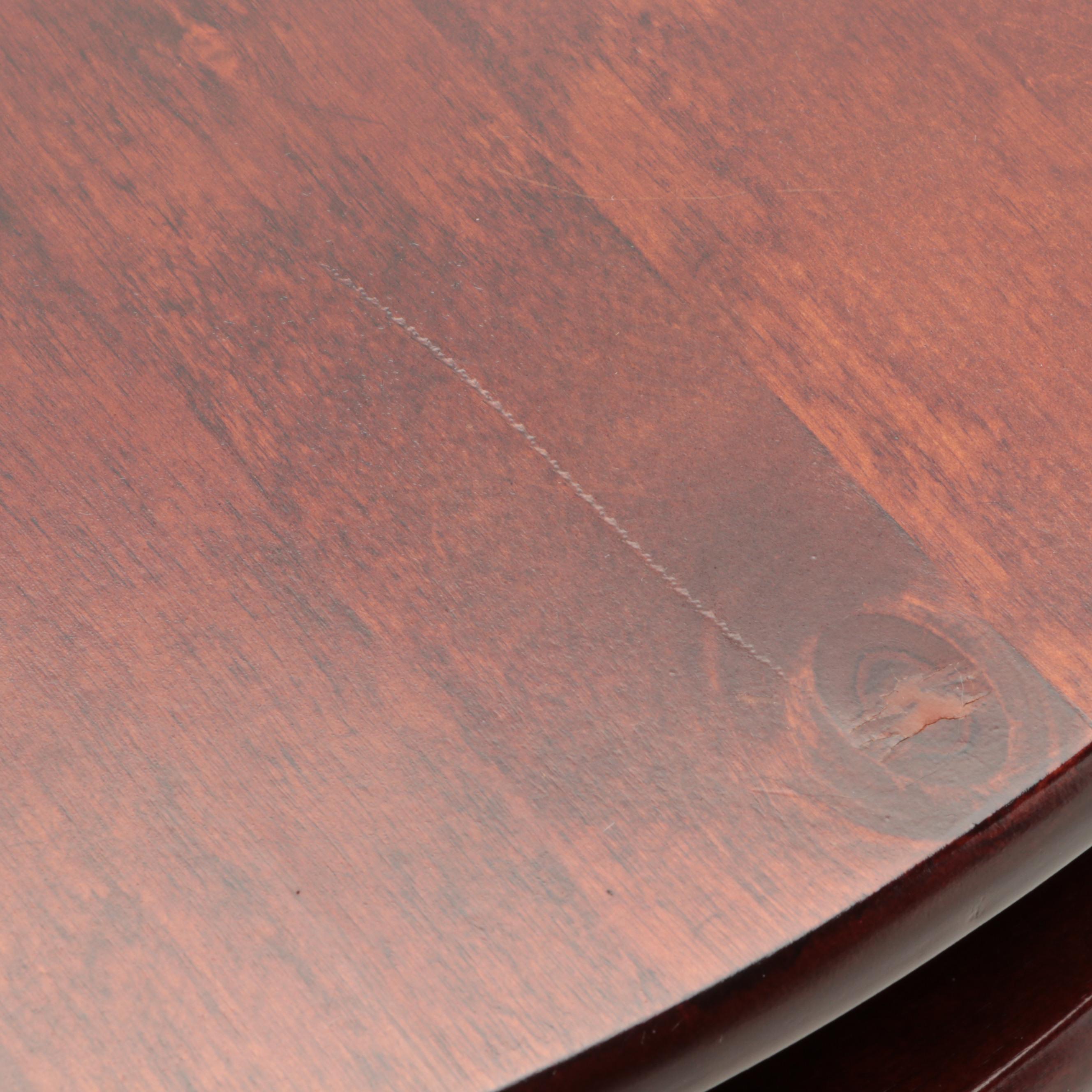 Mahogany Finish Wooden Jewelry Chest EBTH