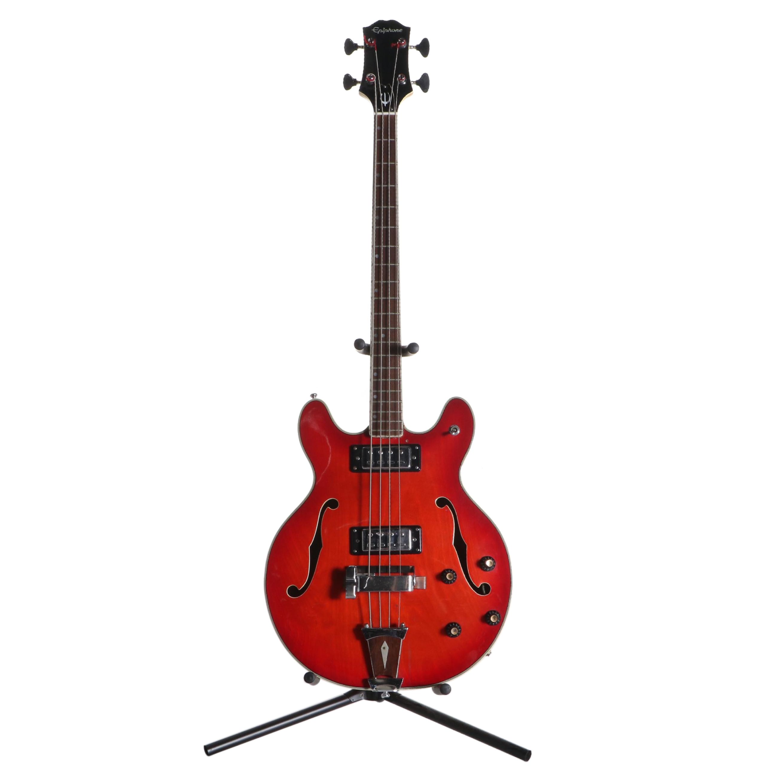 Epiphone Hollow Body Electric Bass Guitar With Steel Adjustable Neck EBTH