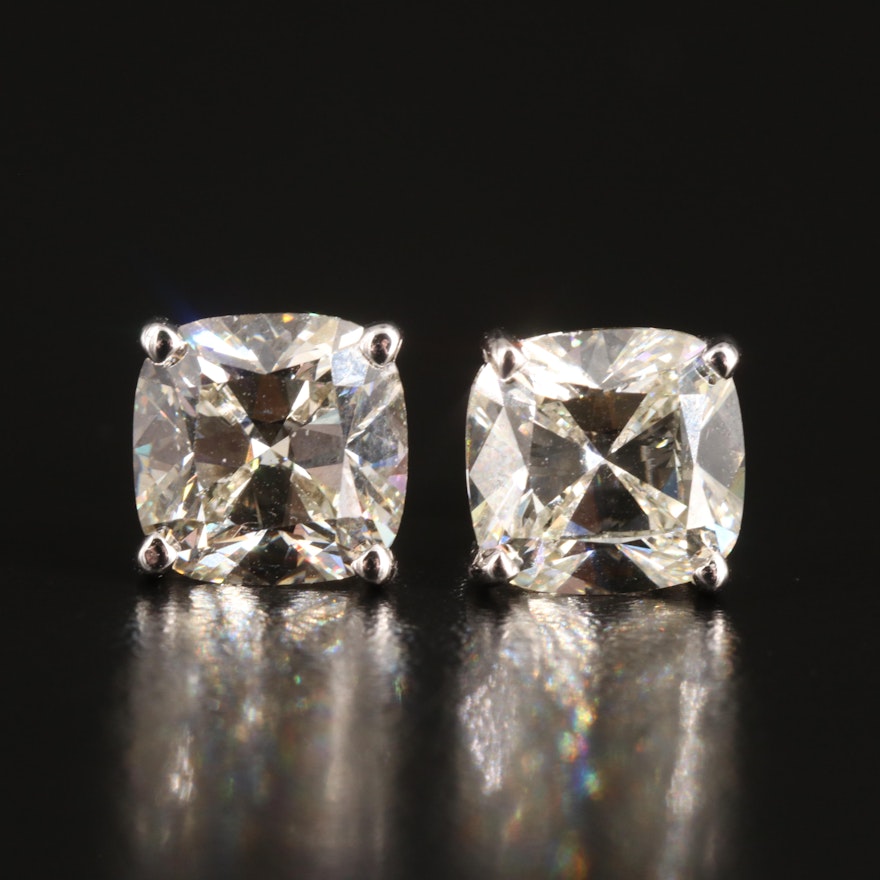 14K 6.60 CTW Lab Grown Diamond Stud Earrings