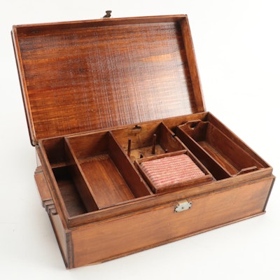 Walnut Sewing Box, Late 19th/Early 20th Century