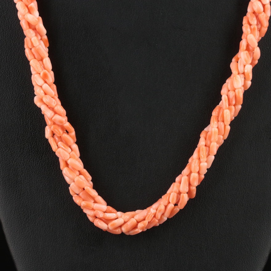 Coral Twist Necklace