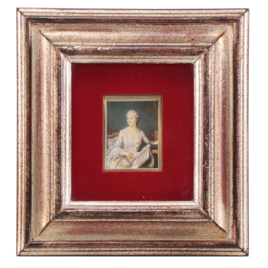 Offset Lithograph of Madame de Pompadour