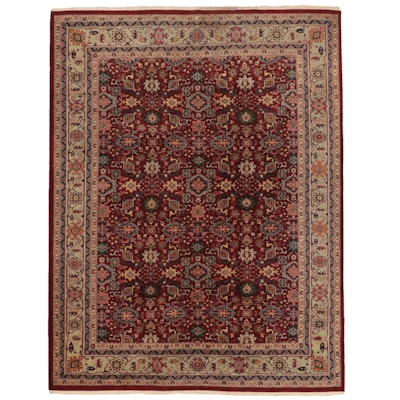 8'1 x 10'8 Hand-Knotted Indo-Turkish Oushak Area Rug