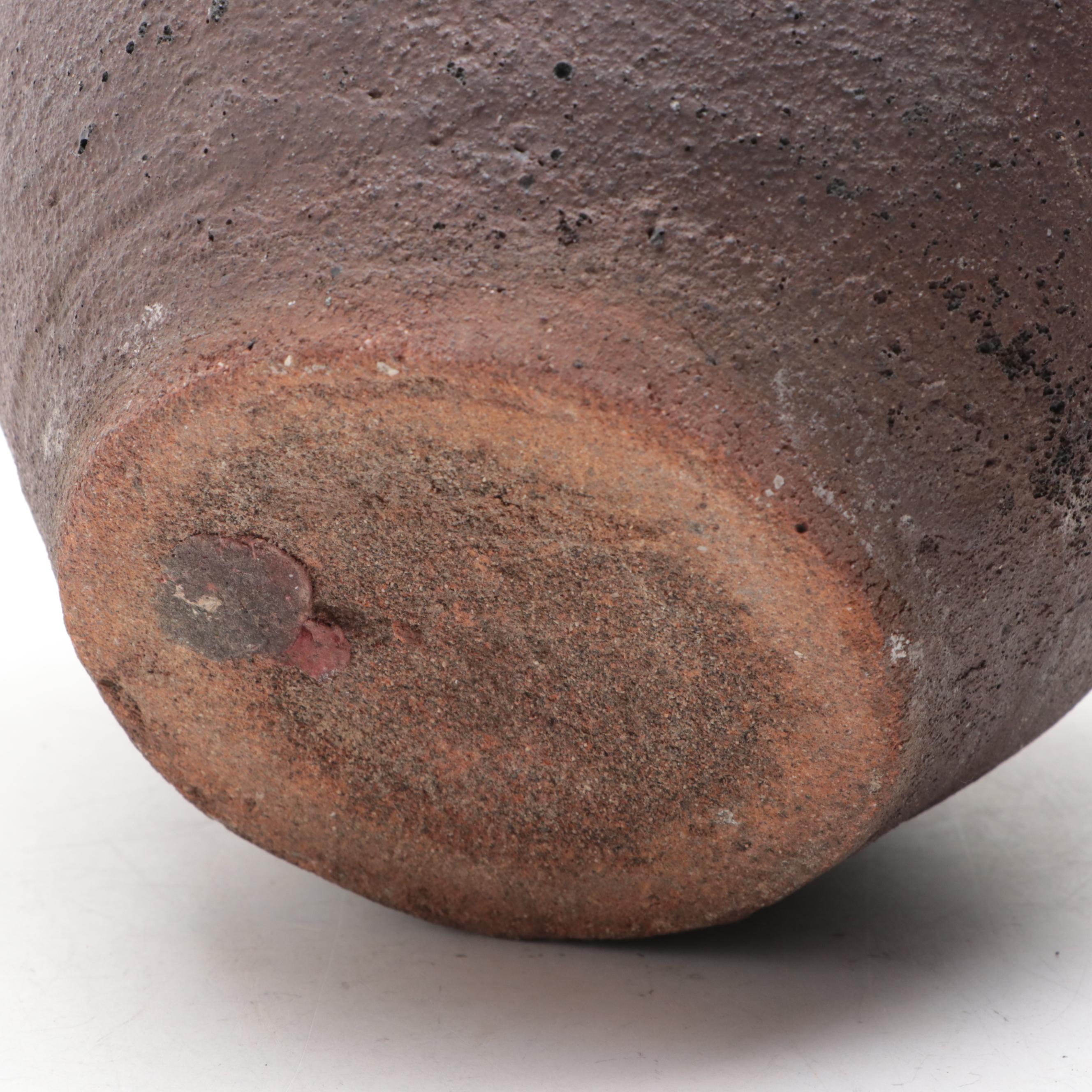 Philippine Style Stoneware Pottery Jar EBTH