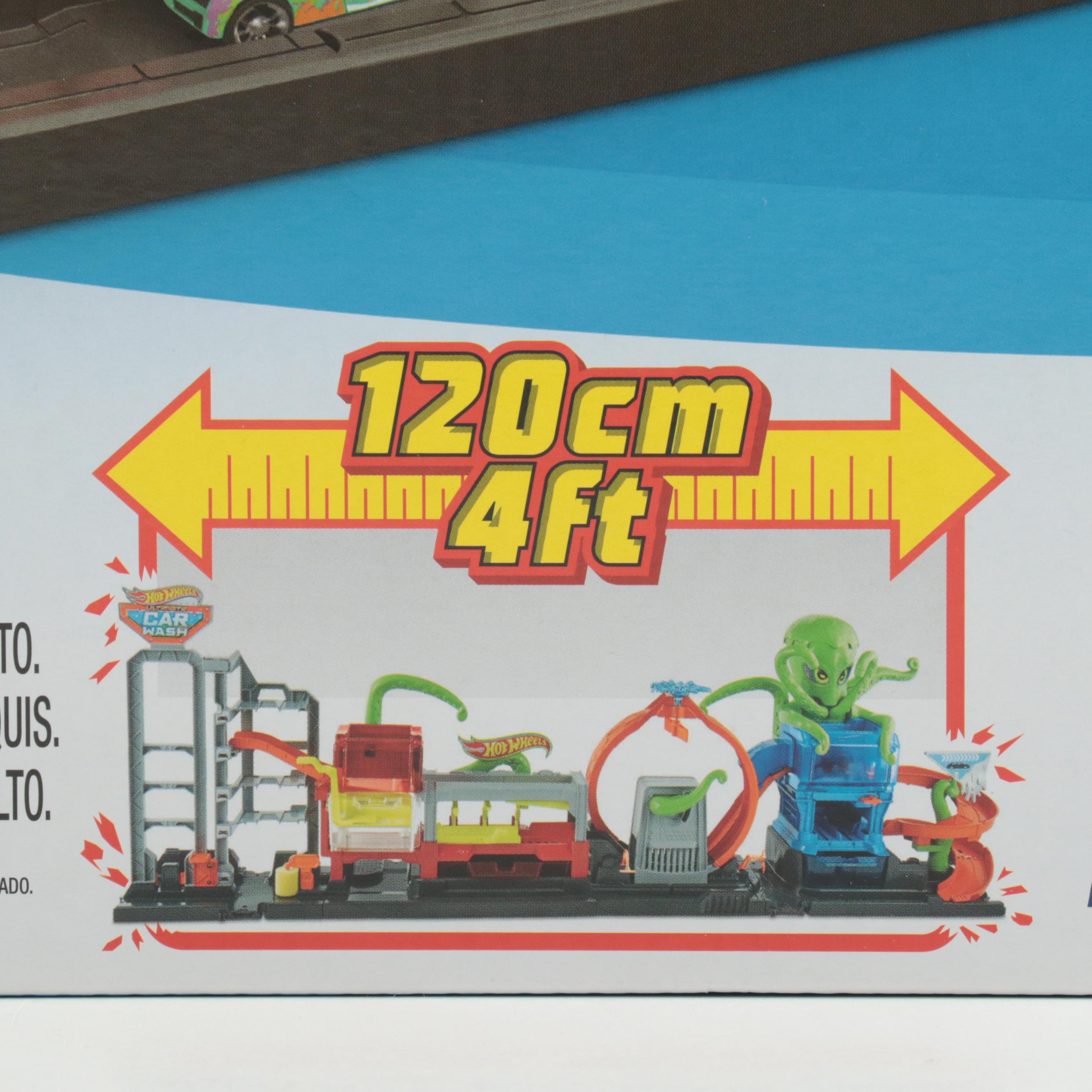 Hot Wheels Ultimate Octo Car Wash Playset – 4+ Feet Long, Color-Reveal Car, No-Spill Water Tanks, For Kids 4+ - View #7