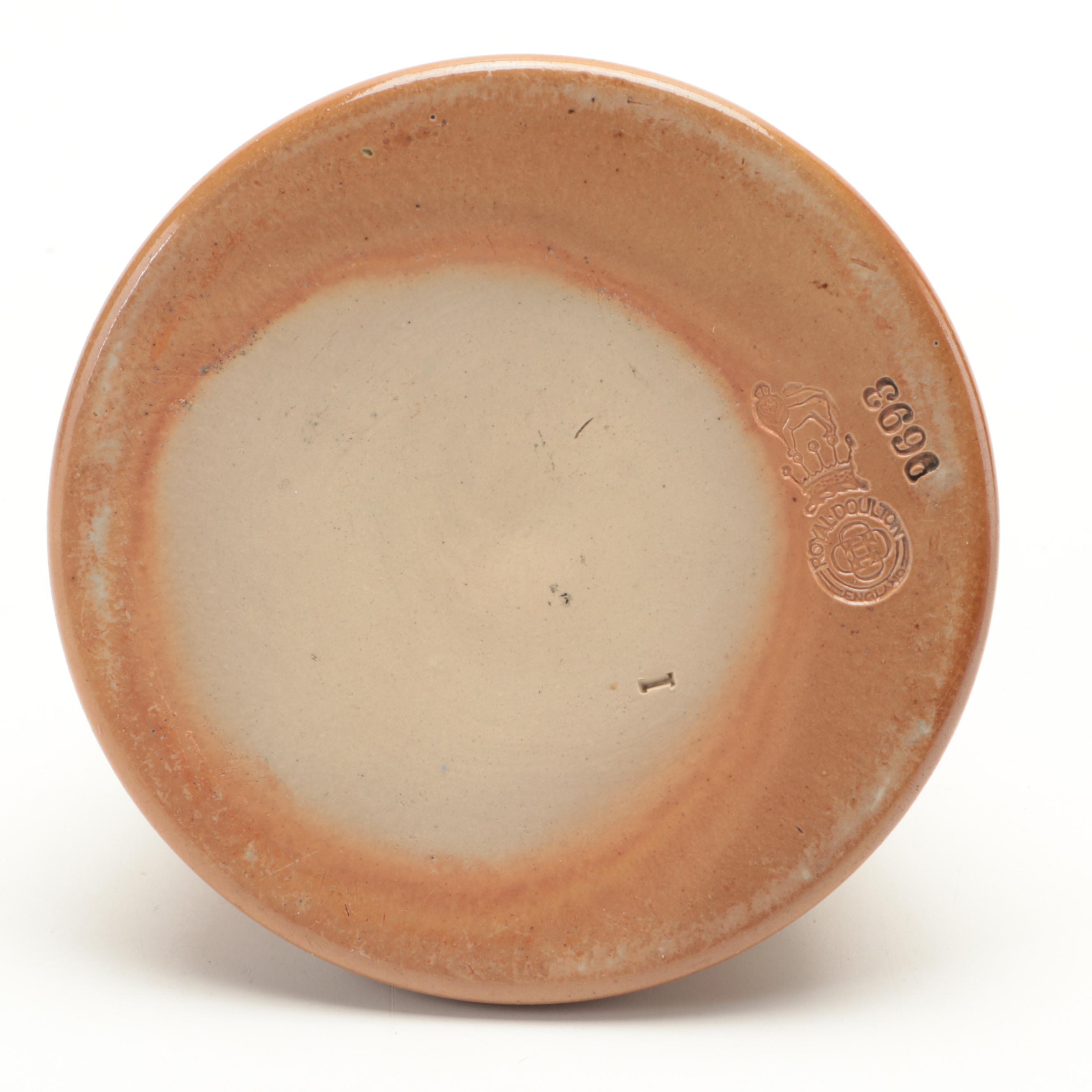 Doulton Lambeth Relief Molded Stoneware Pitcher and Royal Doulton Match