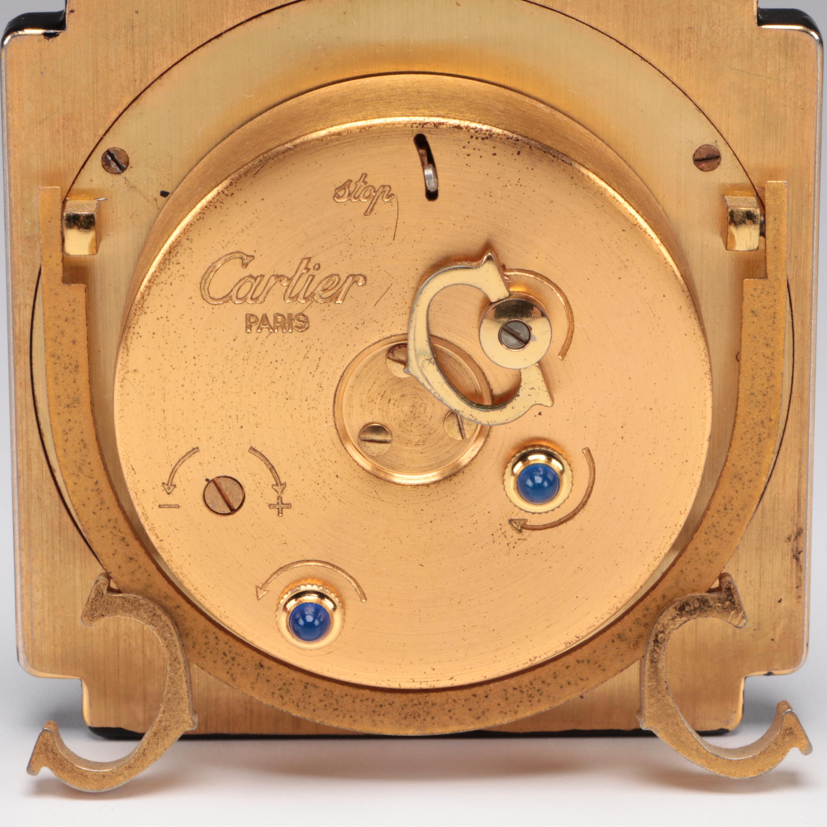 Cartier Travel Alarm Clock with Original Box EBTH