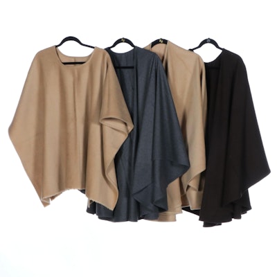 Poncho and Wrap Capes  in Wool