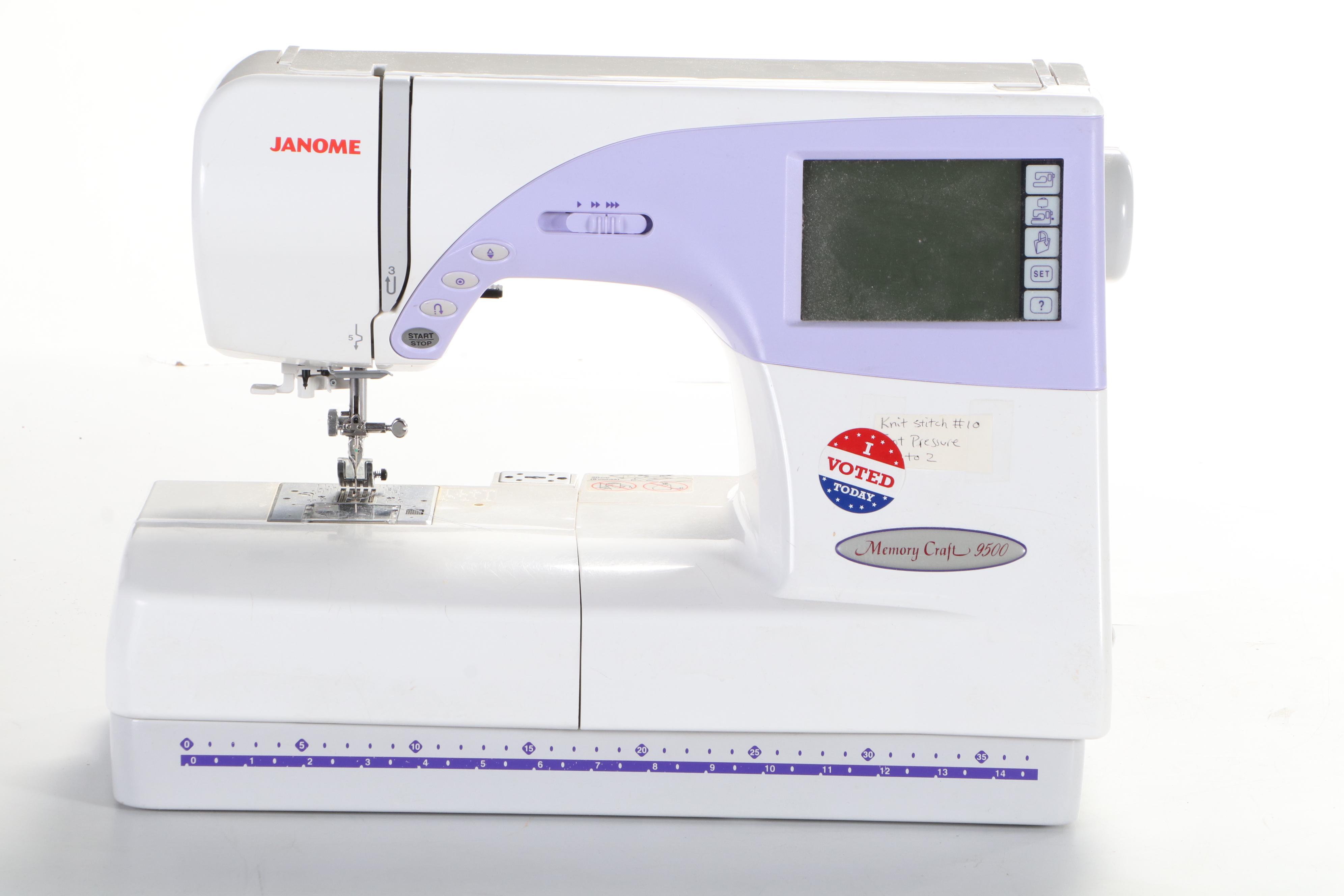 Janome Memory Craft 9500 Computerized Embroidery Machine EBTH