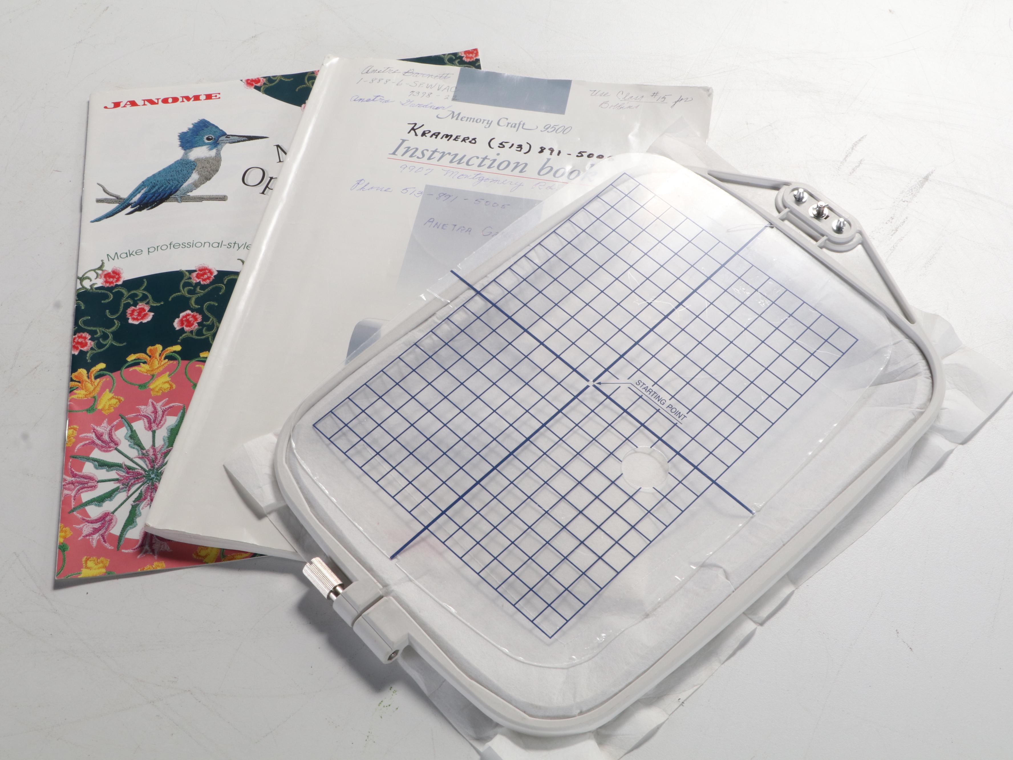 Janome Memory Craft 9500 Computerized Embroidery Machine EBTH