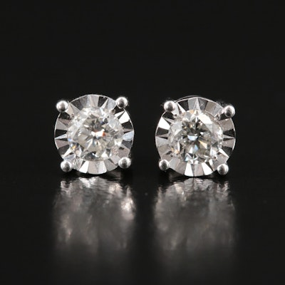 14K 0.50 CTW Diamond Stud Earrings