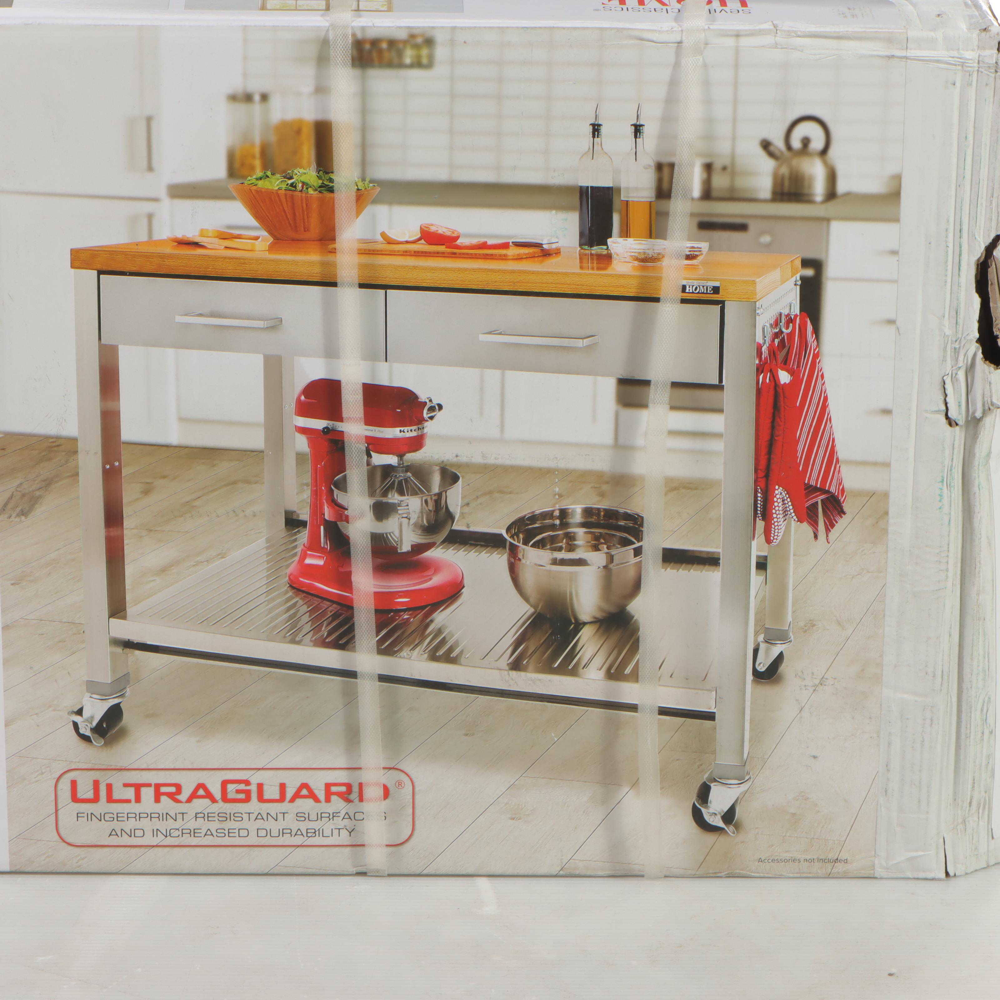 Seville Classics Home Workcenter Island EBTH