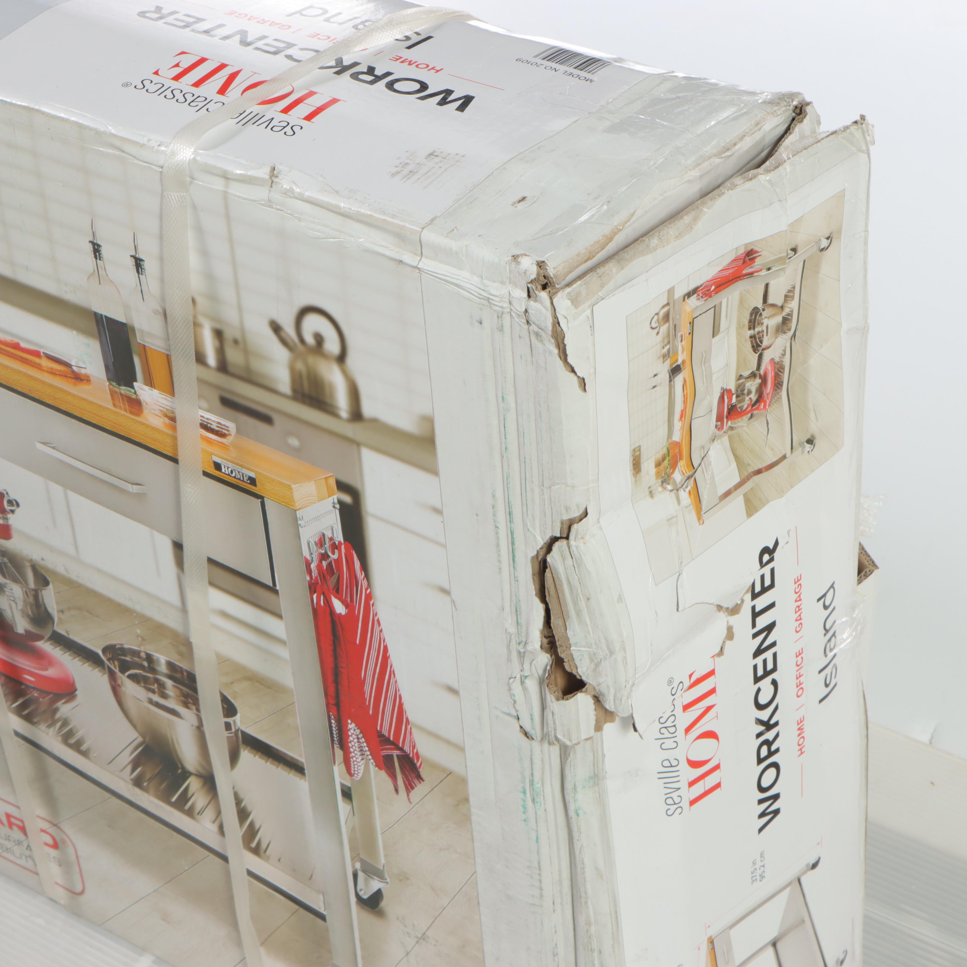 Seville Classics Home Workcenter Island EBTH