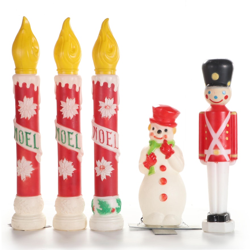 Empire, Carolina Enterprises and Other Illuminated Plastic Christmas Figures