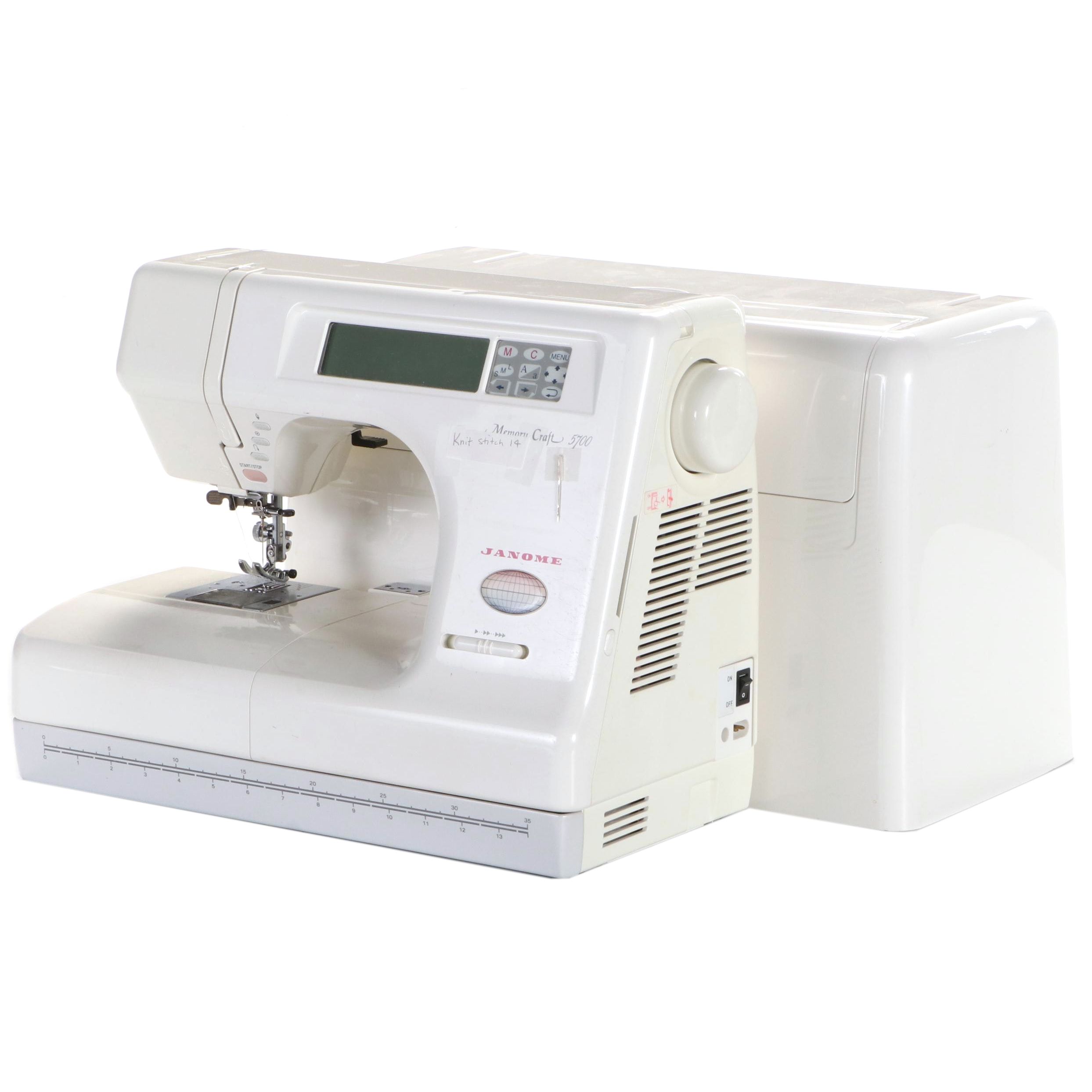 Janome Memory Craft 5700 Computerized Sewing Machine EBTH