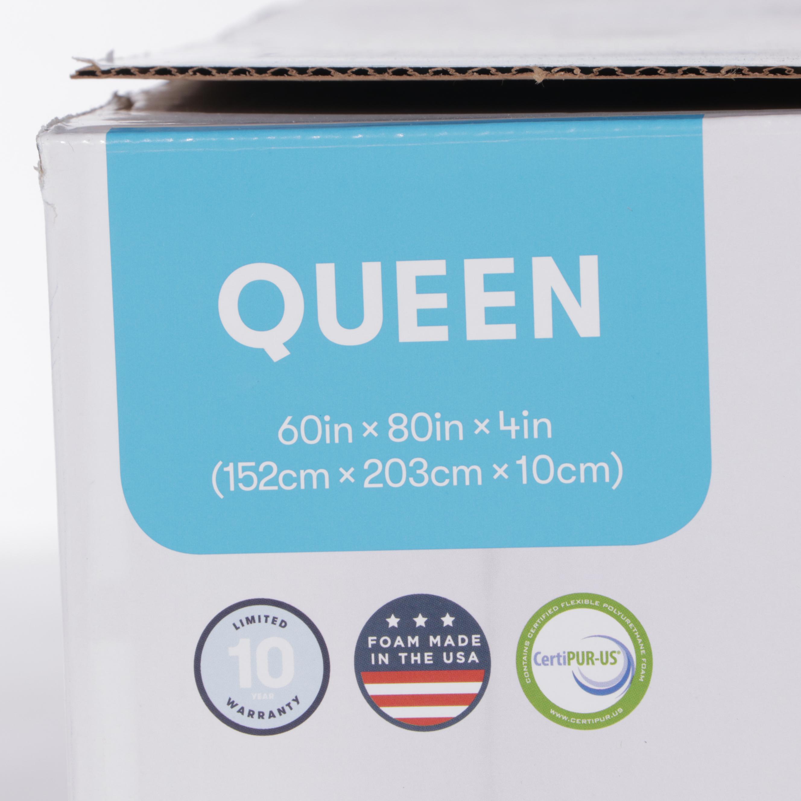 Serta PillowTop and Memory Foam 4" Queen Size Mattress Topper EBTH