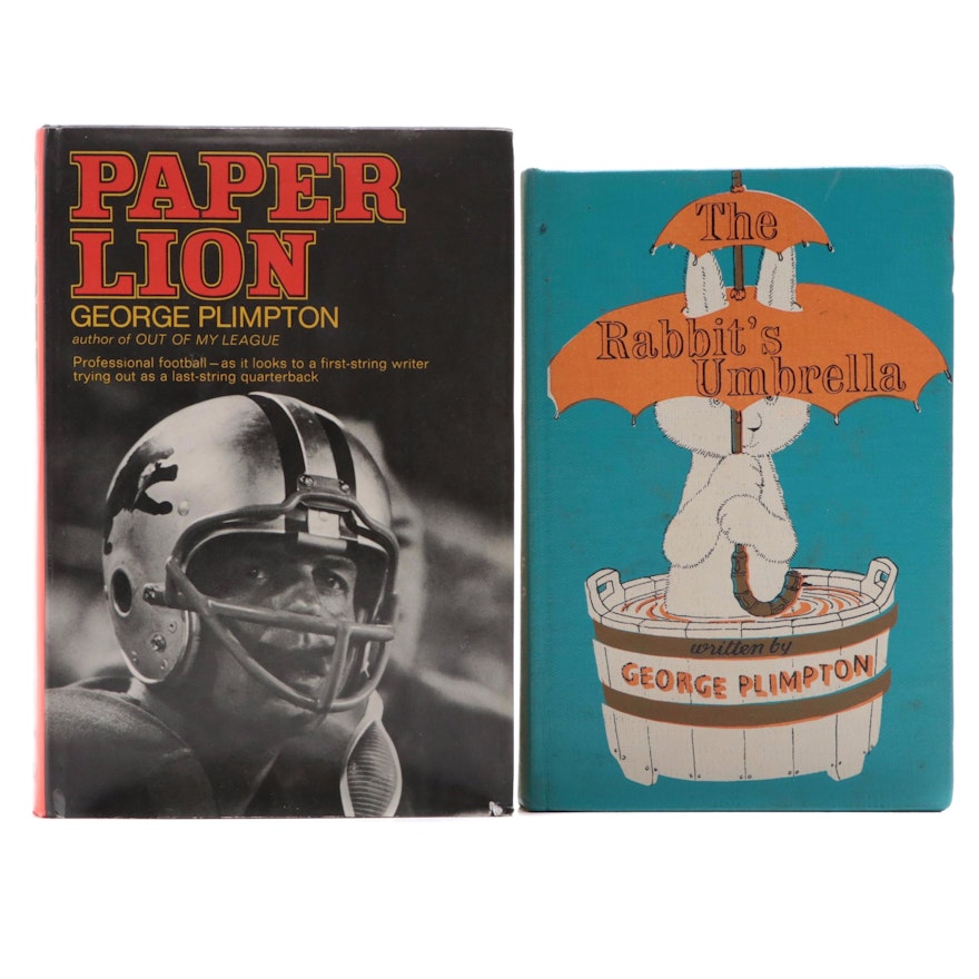 First Edition "Paper Lion" by George Plimpton and More, Mid-20th Century
