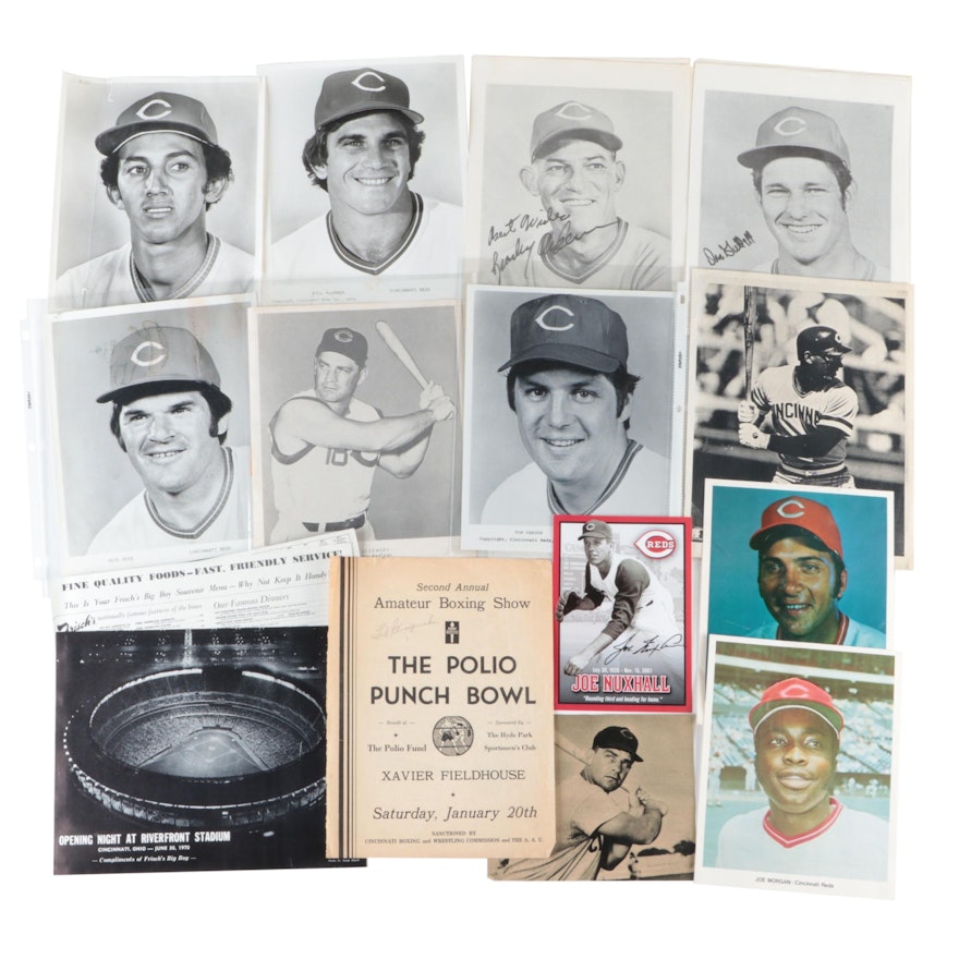 Kluzewski, Nuxhall, Sabo Signed with More Cincinnati Reds Posters and Prints,