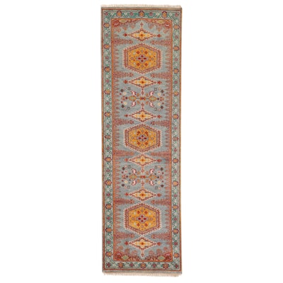 2'5 x 8'1 Hand-Knotted Indo-Persian Viss Carpet Runner