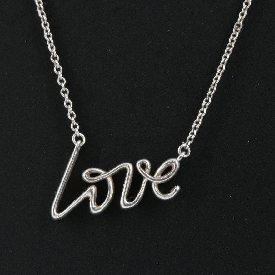 Paloma Picasso for Tiffany & Co. Sterling "Love" Necklace