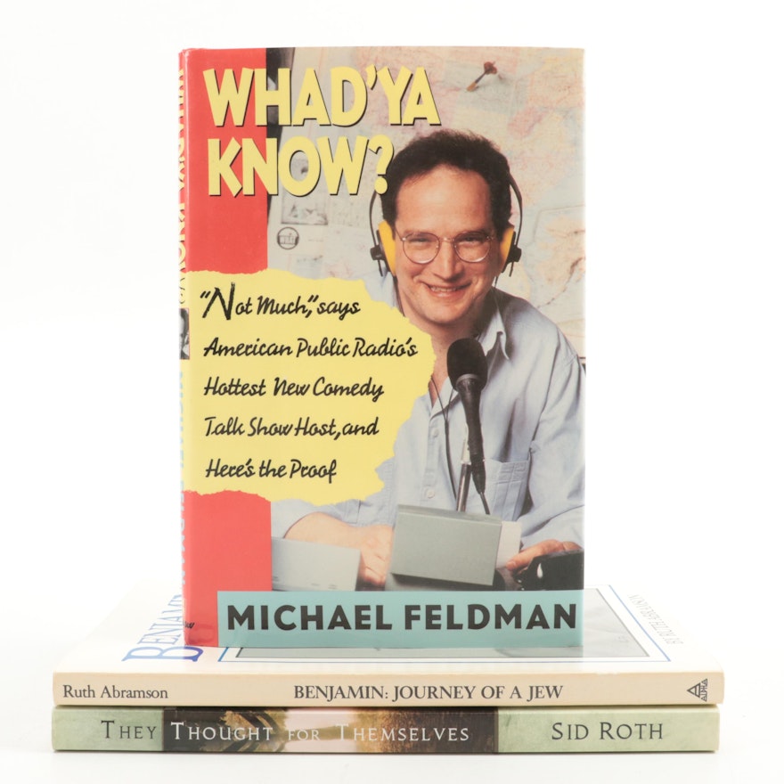 Signed First Edition "Whad'Ya Know?" by Michael Feldman and More Books