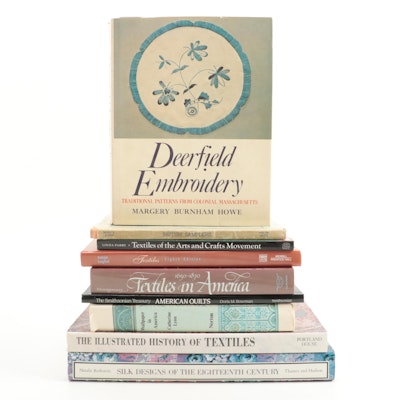 First Edition "Deerfield Embroidery" and More Decorative Arts Books