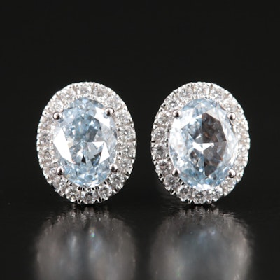 14K 1.38 Lab Grown Diamond Earrings