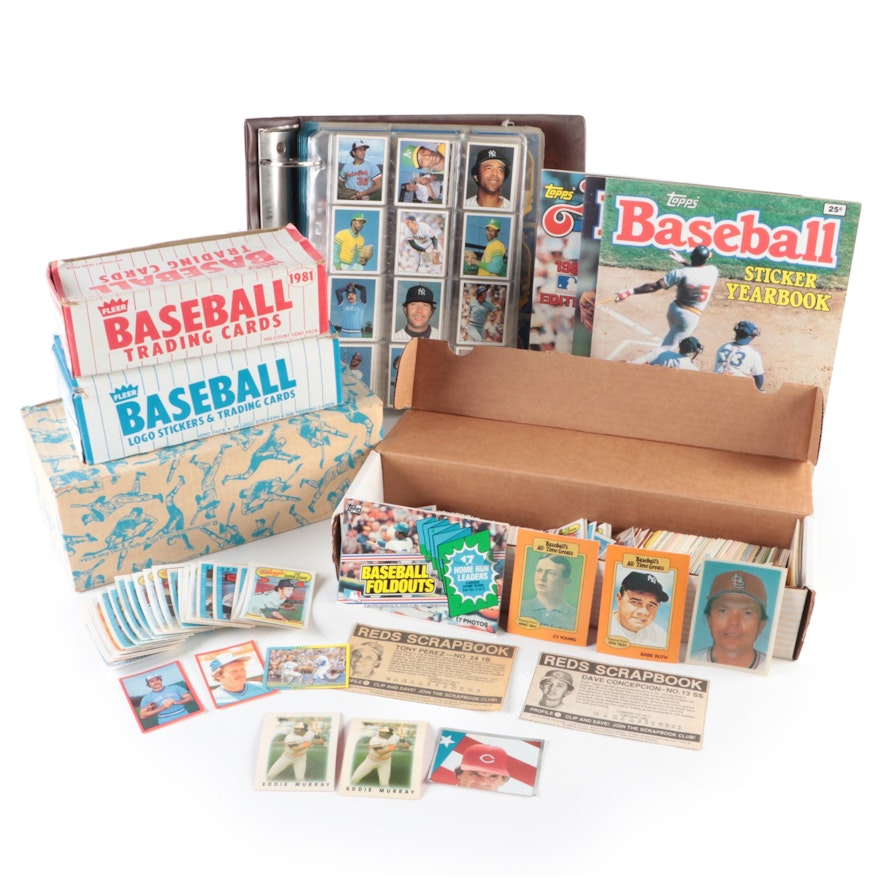 Fleer, Other Baseball Stickers, Cards and More with Rose, Seaver, 1970s–1980s