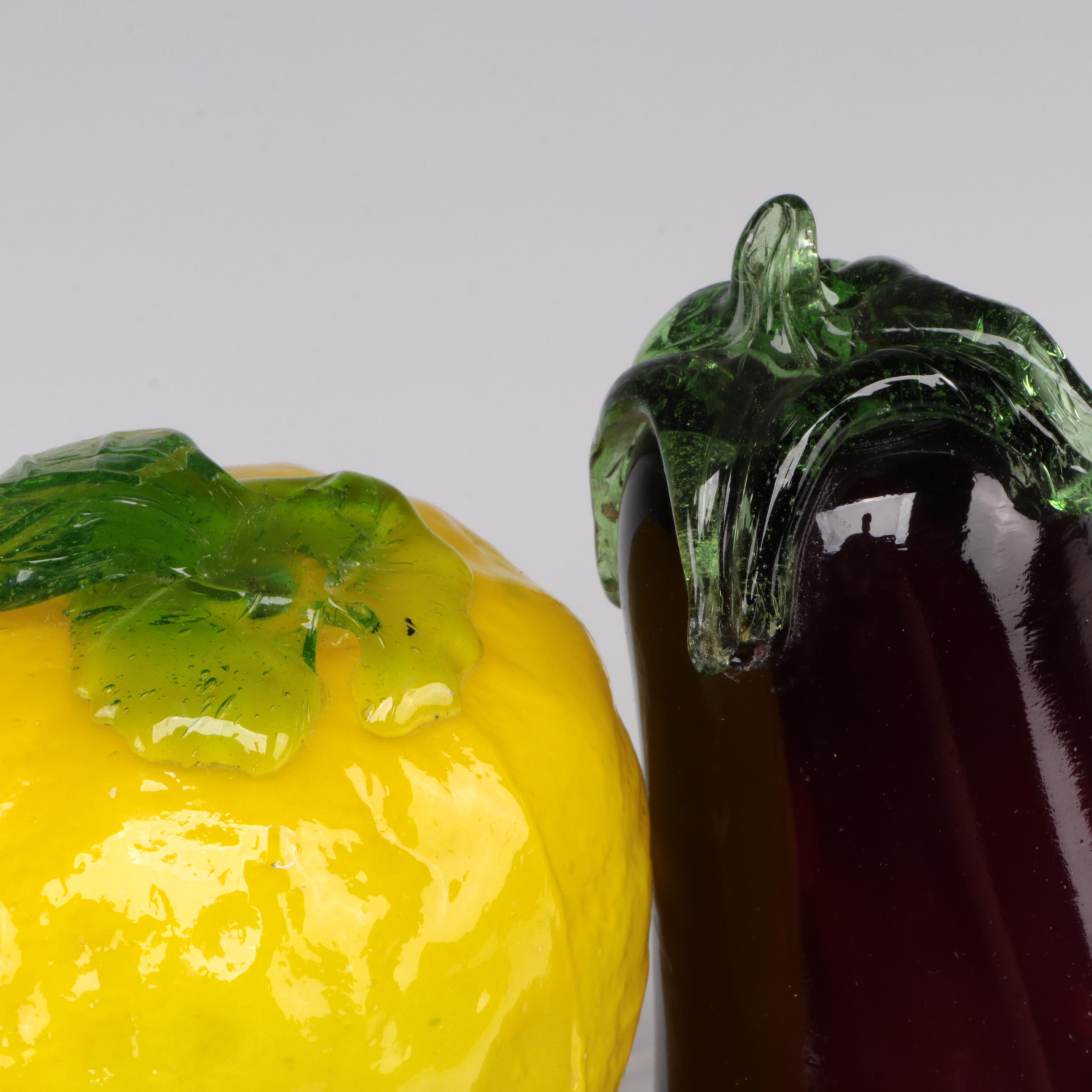 Old Time Pottery and Other Art Glass Fruit and Vegetables EBTH