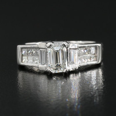 Platinum 1.29 CTW Diamond Ring