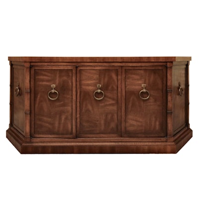 Drexel Heritage "Windward Collection" Banded Edge Pecan Buffet