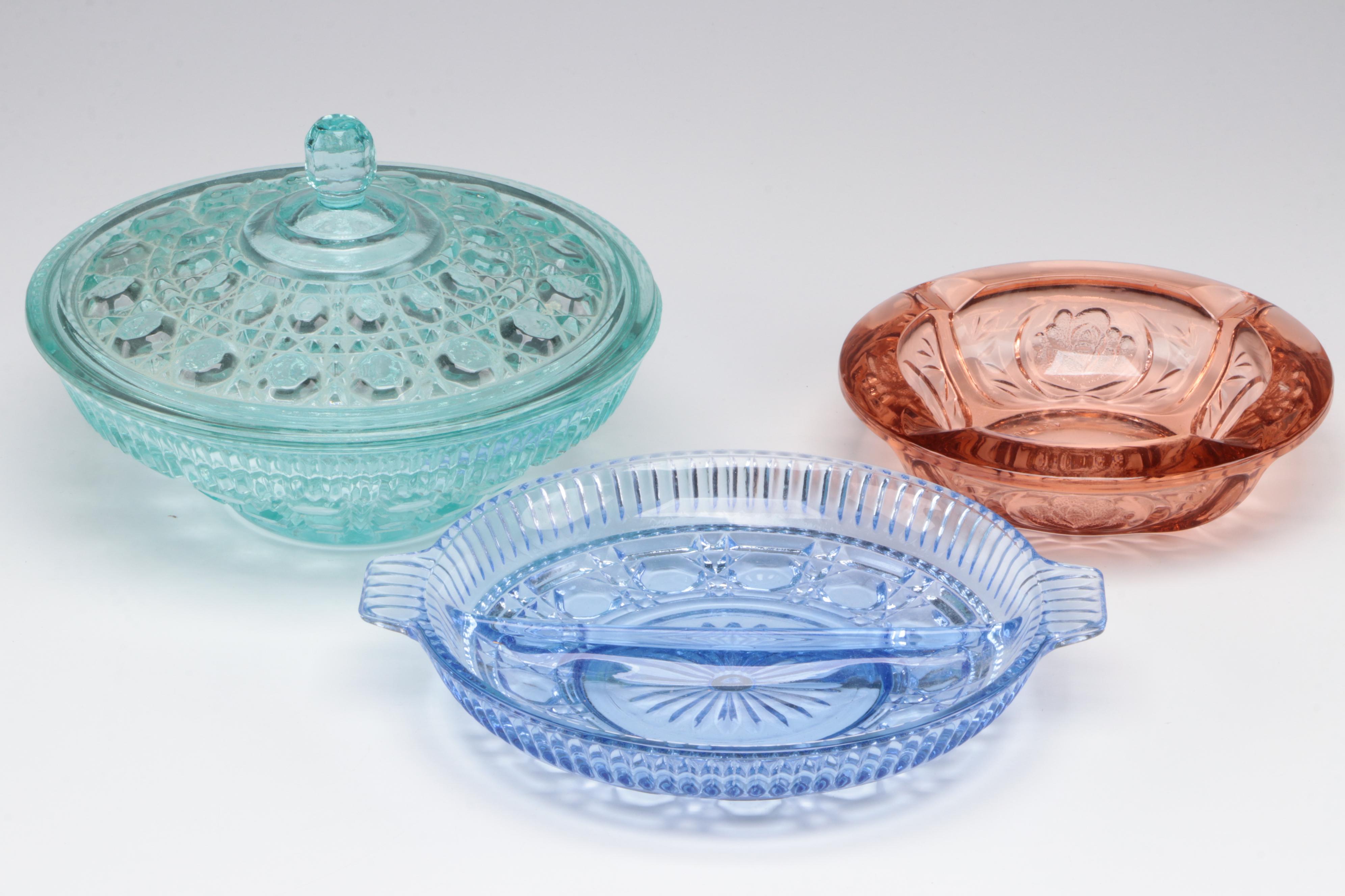 HazelAtlas "Big Top Peanut Butter" Iced Tea Glasses and Other Glass