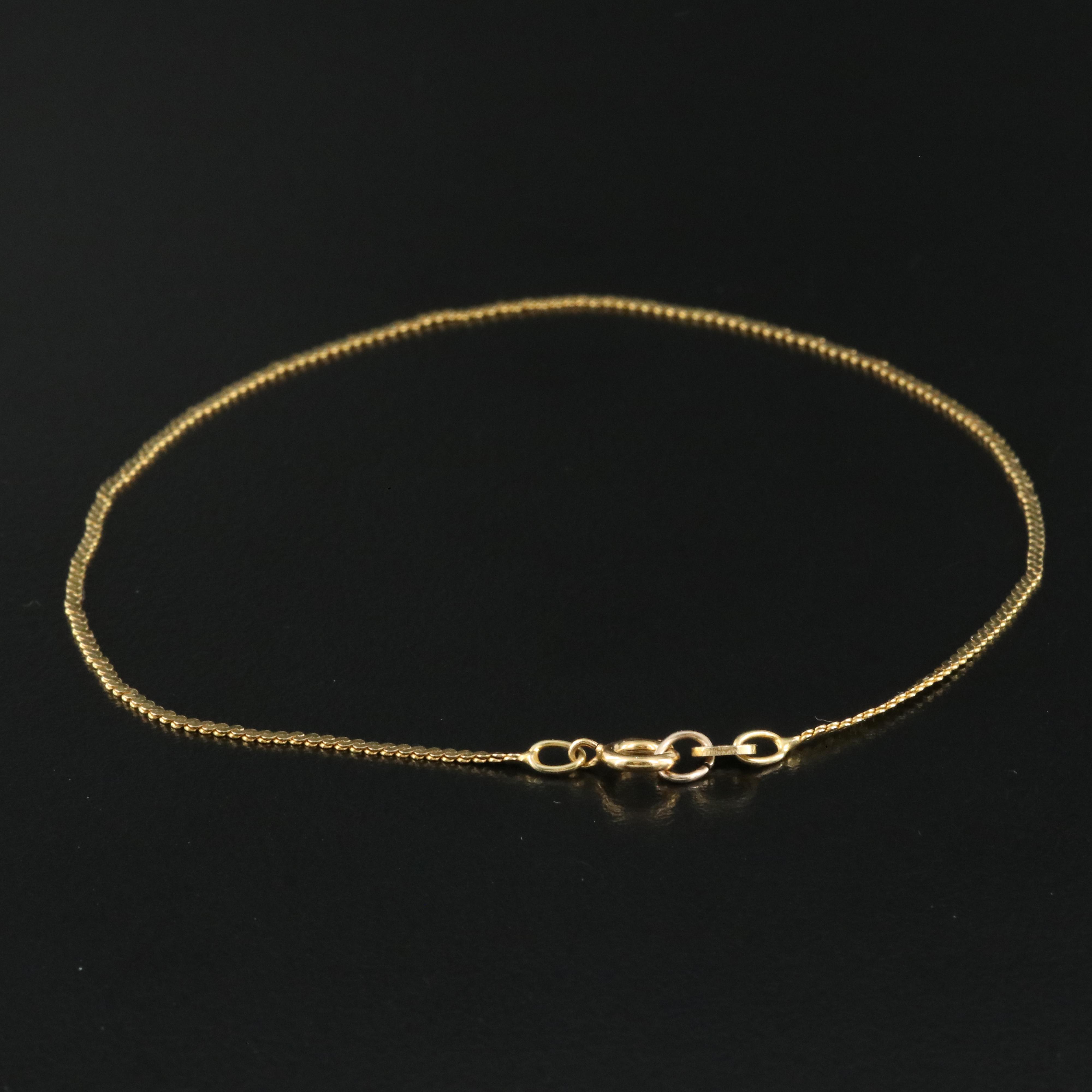 Italian 14K S Link Bracelet EBTH