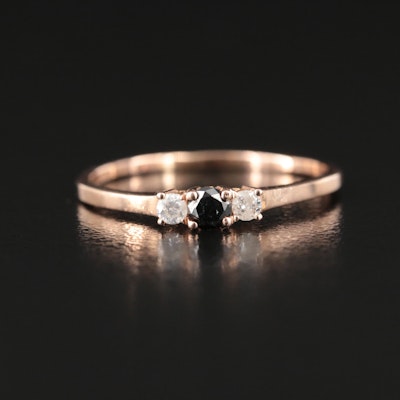 14K Rose Gold 0.18 CTW Diamond Ring