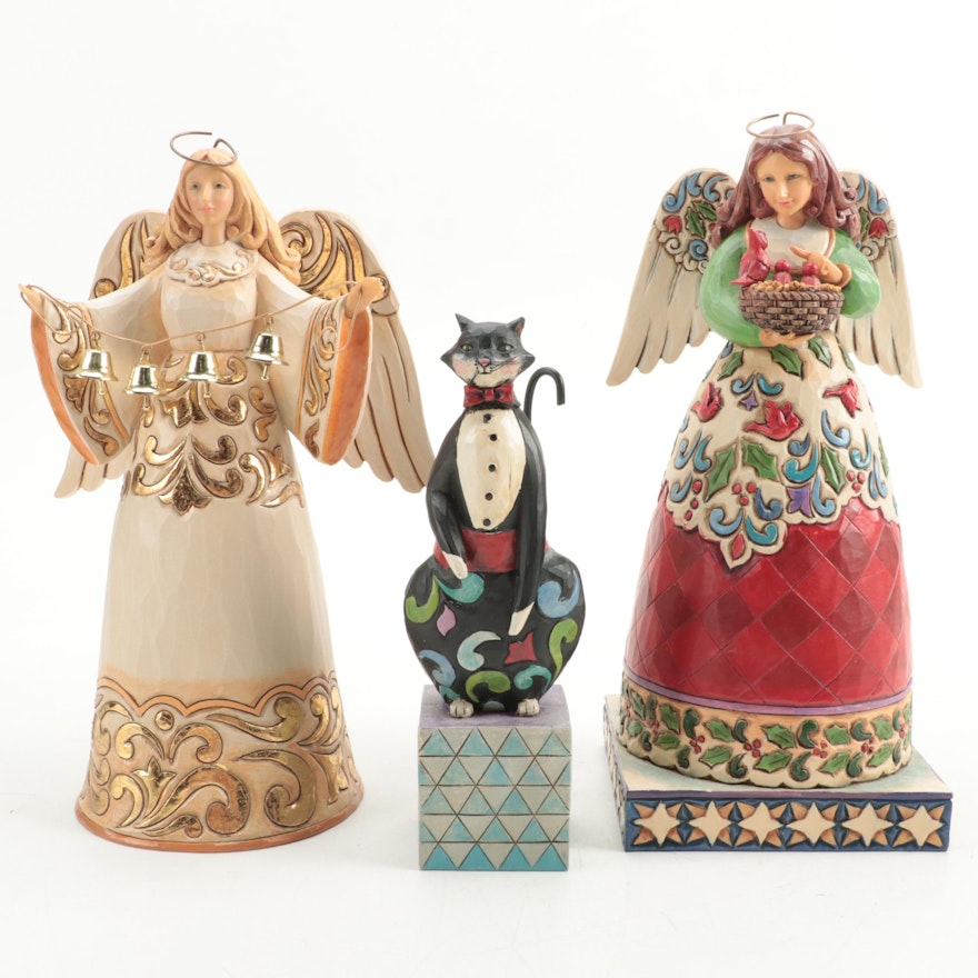 Jim Shore Heartwood Creek "Blessed Nest" and Other Resin Figurines