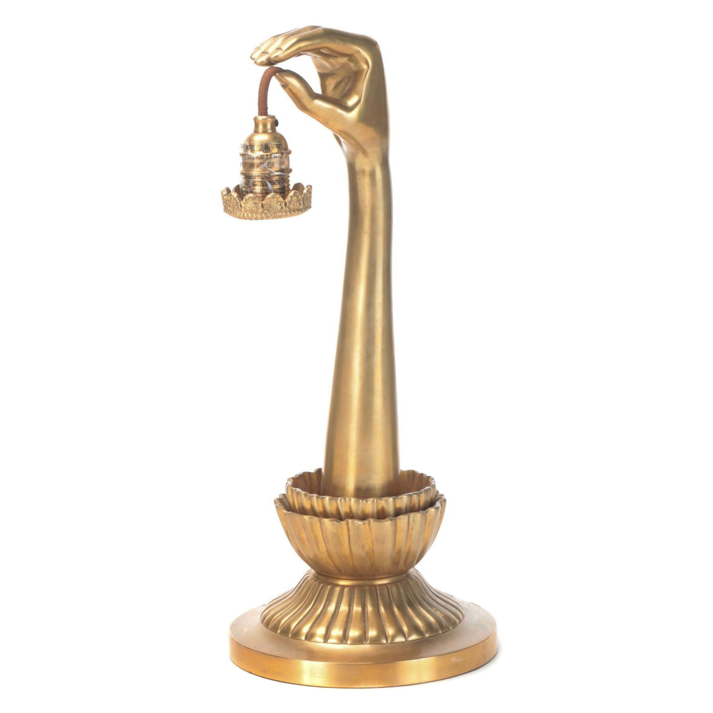 Anthropologie "Lightbearer" Brass Table Lamp EBTH
