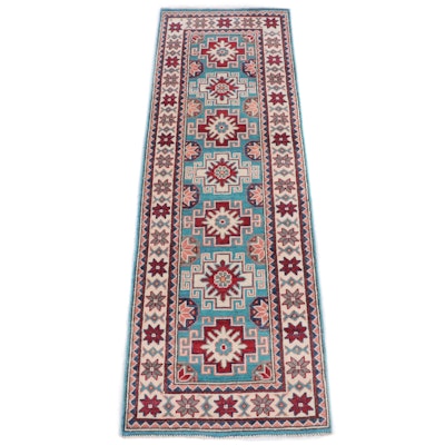 2'1 x 6'4 Hand-Knotted Pakistani Kazak Carpet Runner