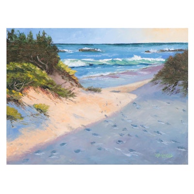 James Baldoumas Oil Painting "Beach Path," 2023
