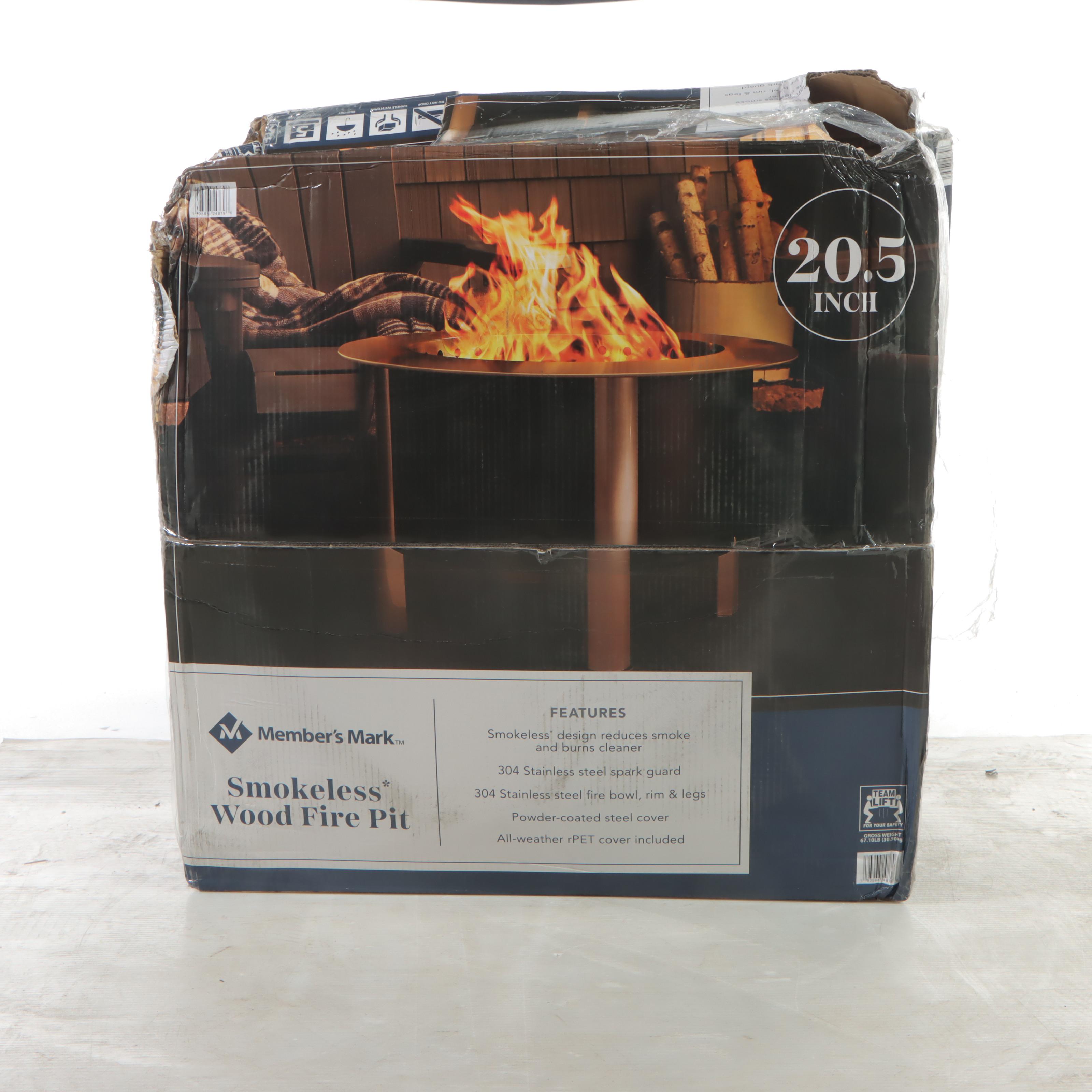 Member's Mark Smokeless Wood Fire Pit EBTH