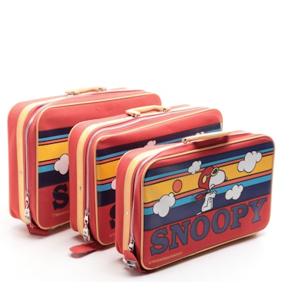 Aviva Snoopy Children's Suitcase Set, 1965