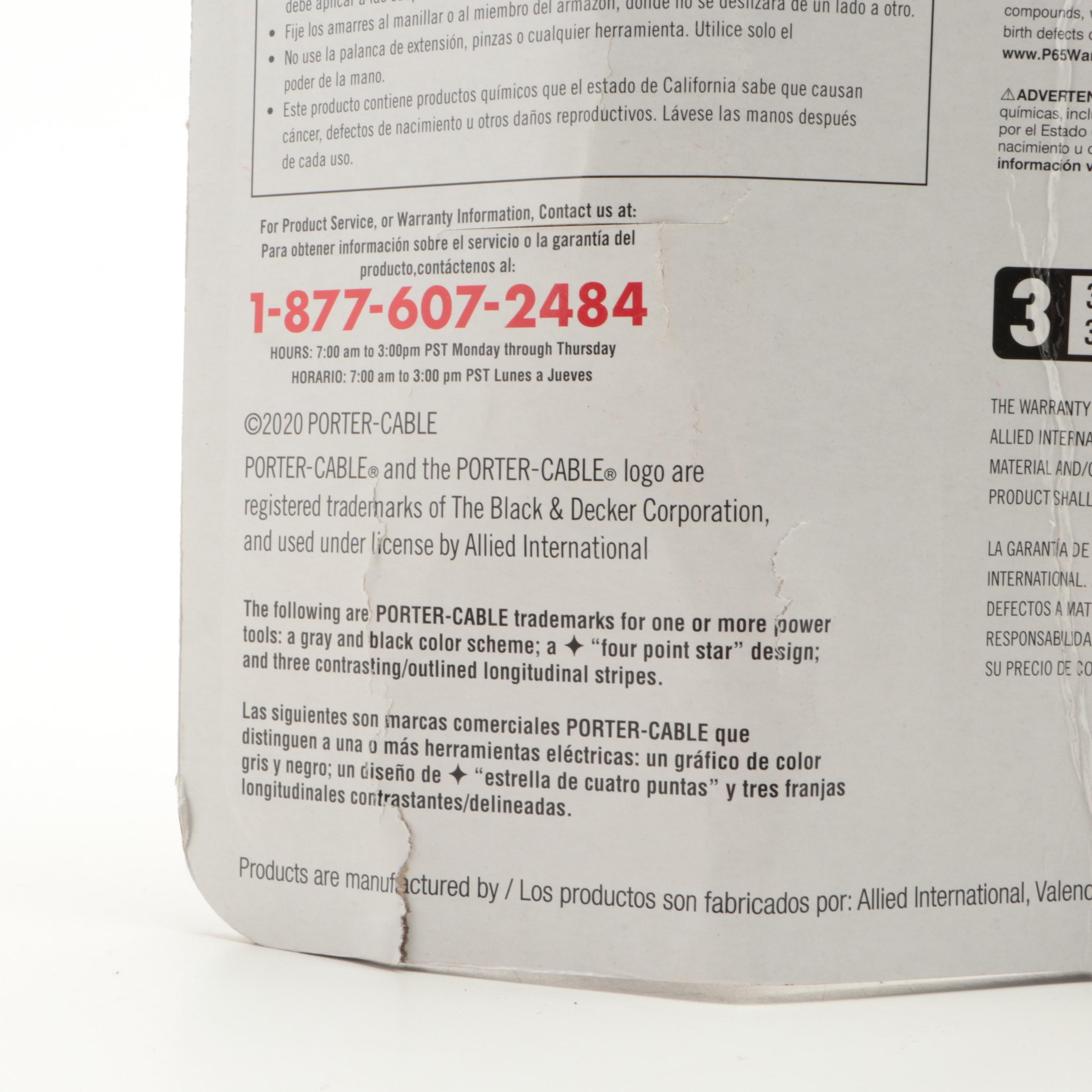 PorterCable 16' Ratchet Tie Downs EBTH