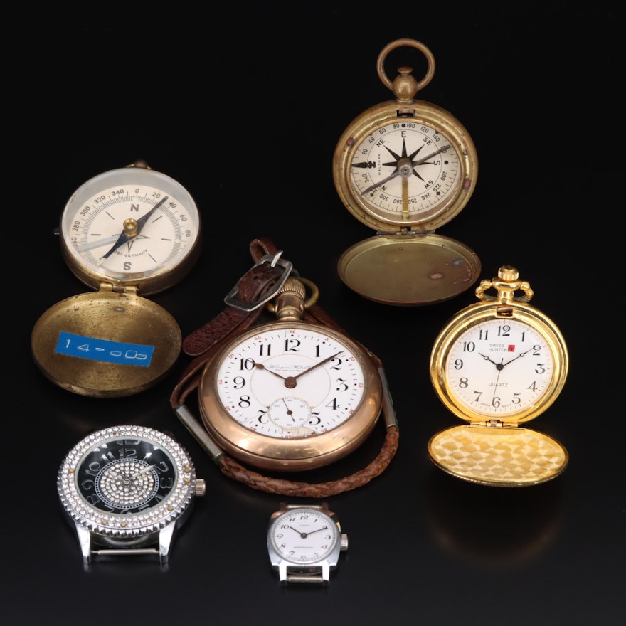 1906 Hampden and Pair of Military Compasses Featured in Watch Collection