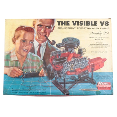 Renwal Blueprint The Visible V8 Engine Model Engine Kit, 1960