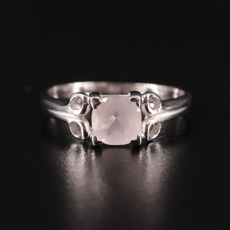 Sterling Rose Quartz Ring