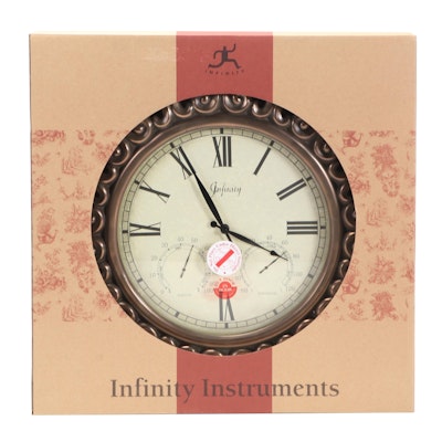 Infinity Instruments C-Scroll Patinated Composite Wall Clock