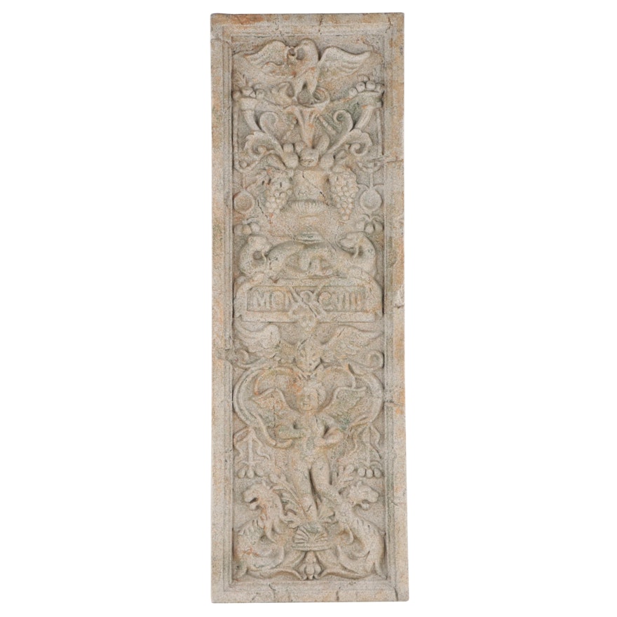 Composite Sculptural Relief Wall-Hanging With Classical Imagery, 21st Century