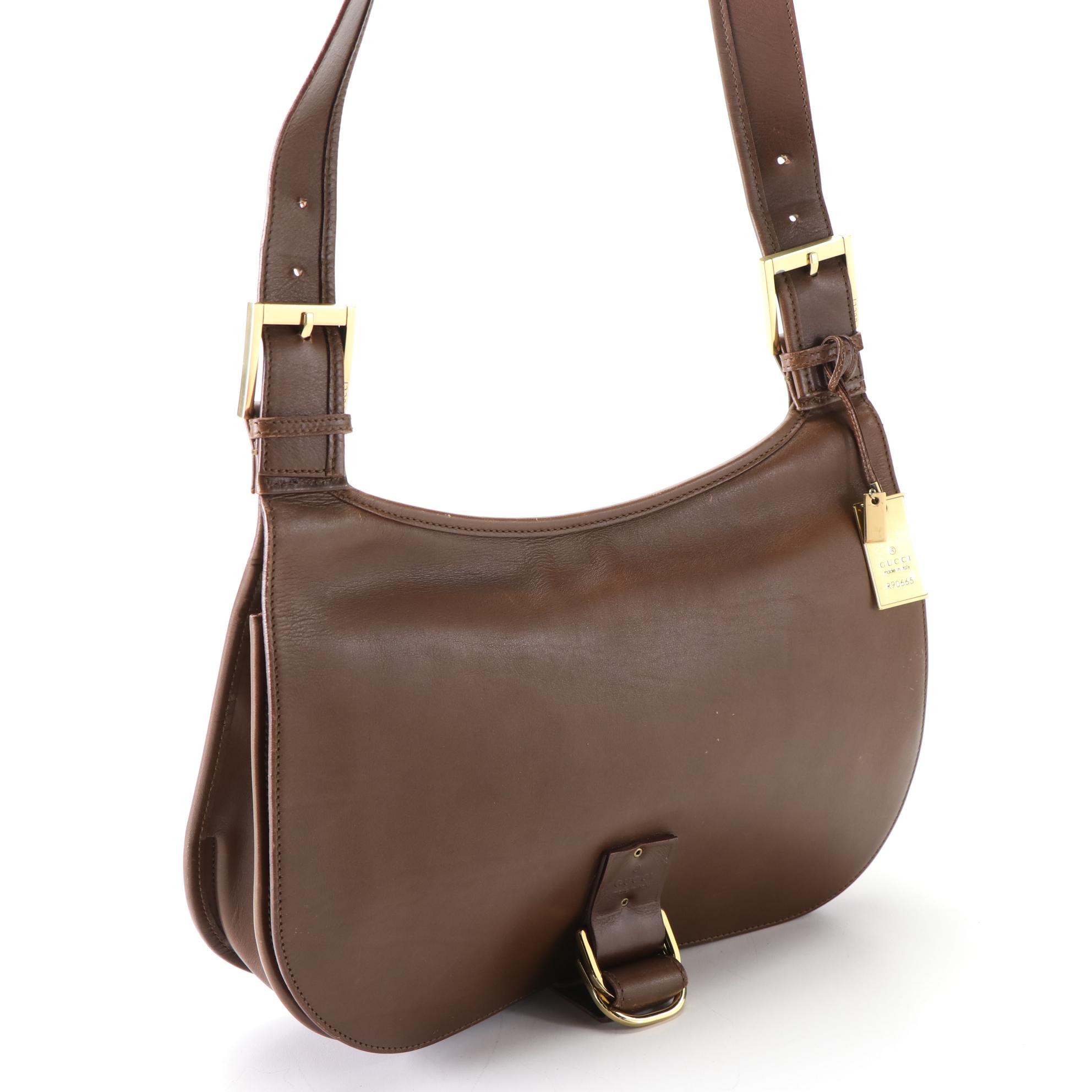 Gucci Saddle Bag in Brown Leather EBTH