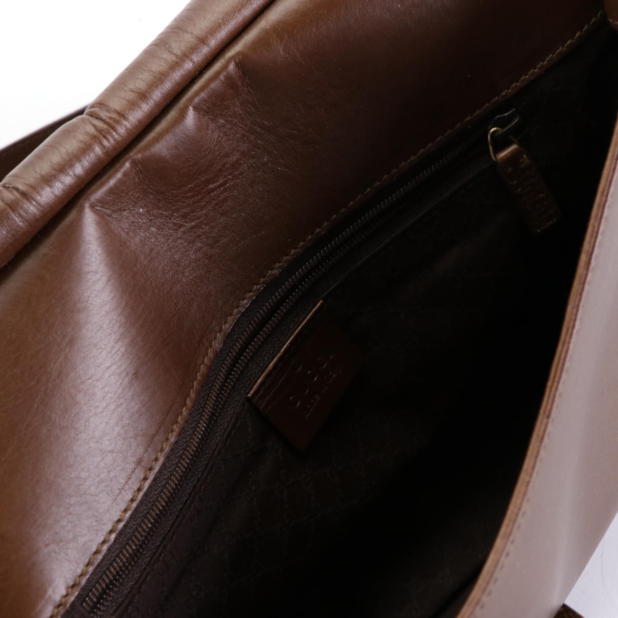 Gucci Saddle Bag in Brown Leather EBTH